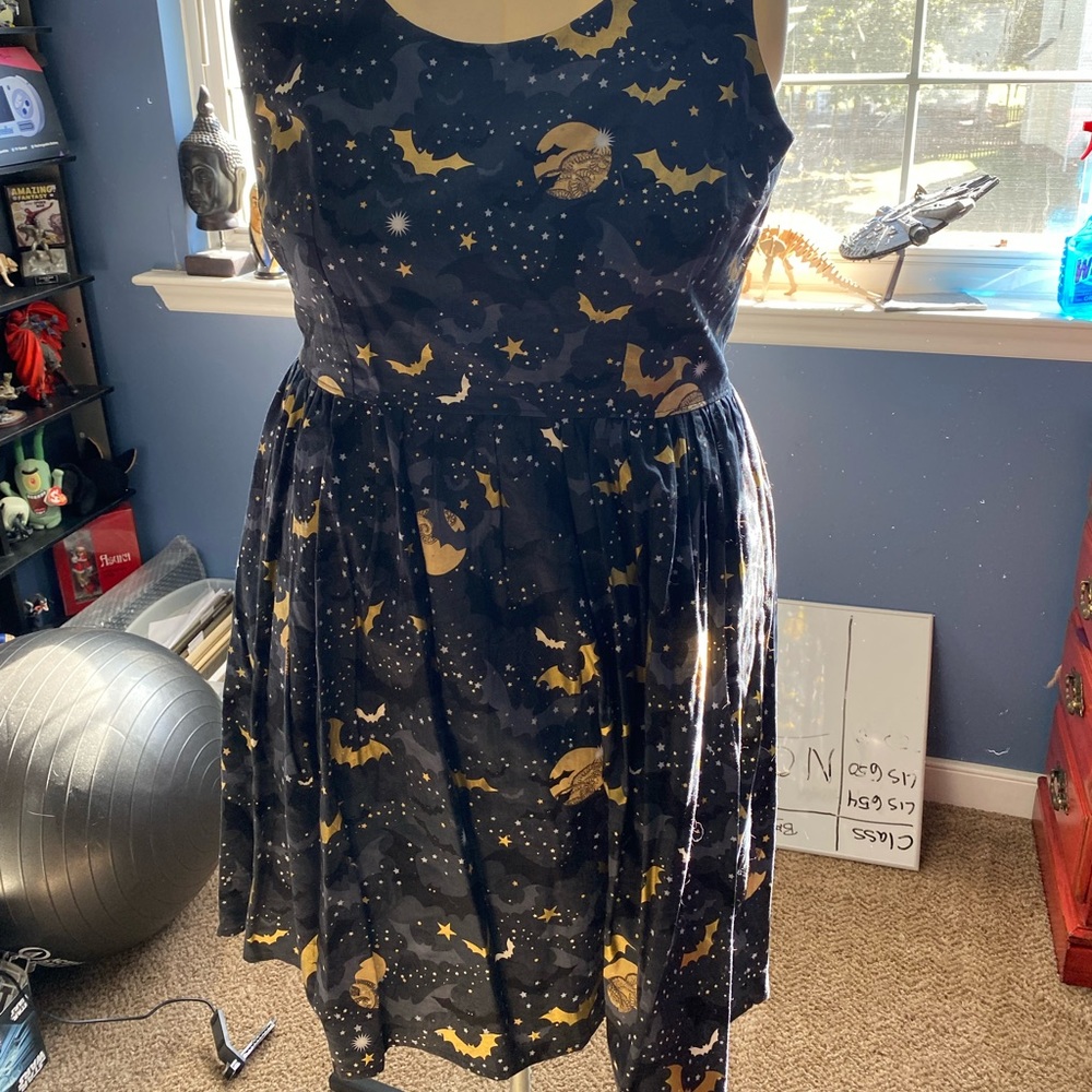 Handmade bat and moon dress